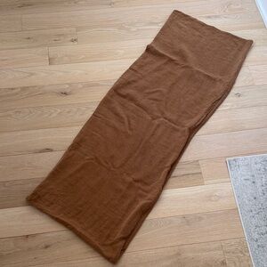 Parachute pecan brown body pillow cover linen